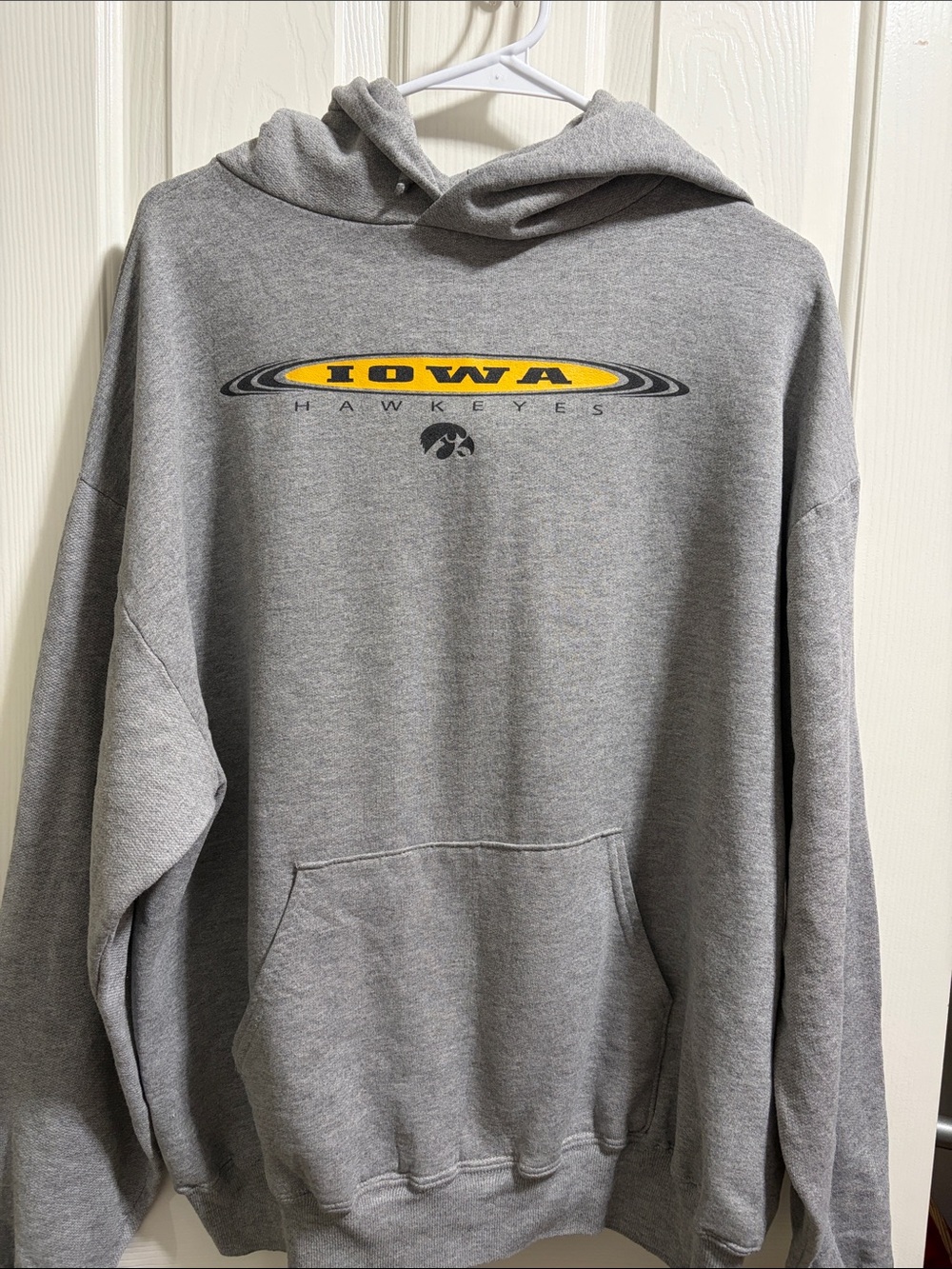 Iowa Hawkeyes Gray Pullover Hoodie